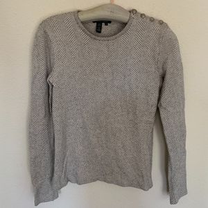 Ralph Lauren Cashmere Silk sweater button detail